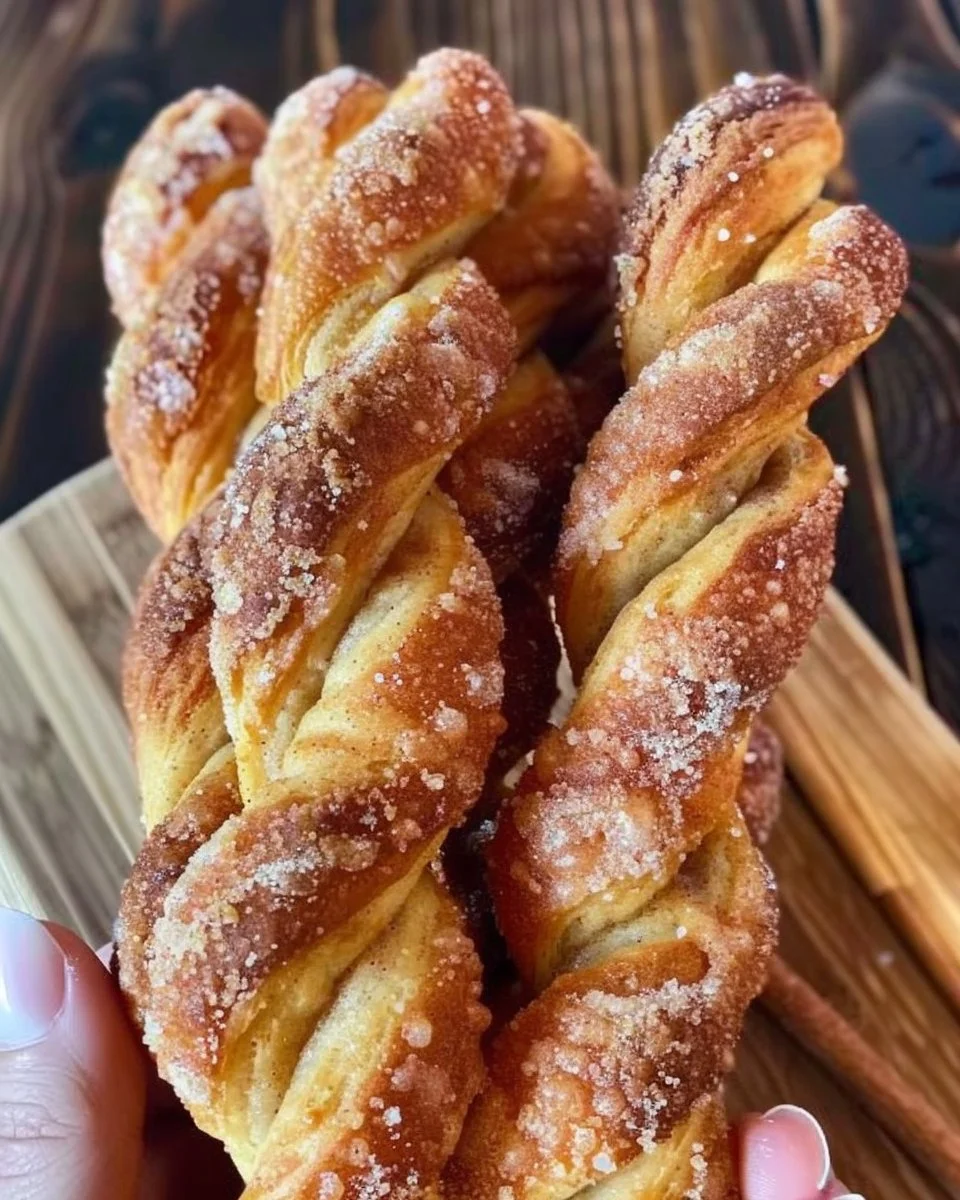 Easy Sourdough Discard Cinnamon Sugar Twists