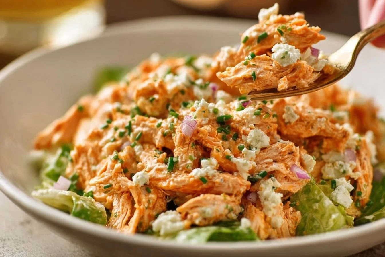 Buffalo Chicken Salad with Cottage Cheese