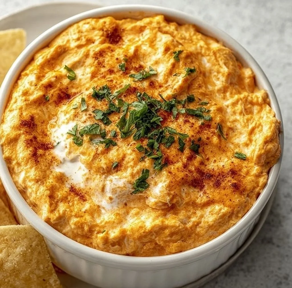 Cheesy Crock Pot Buffalo Chicken Dip