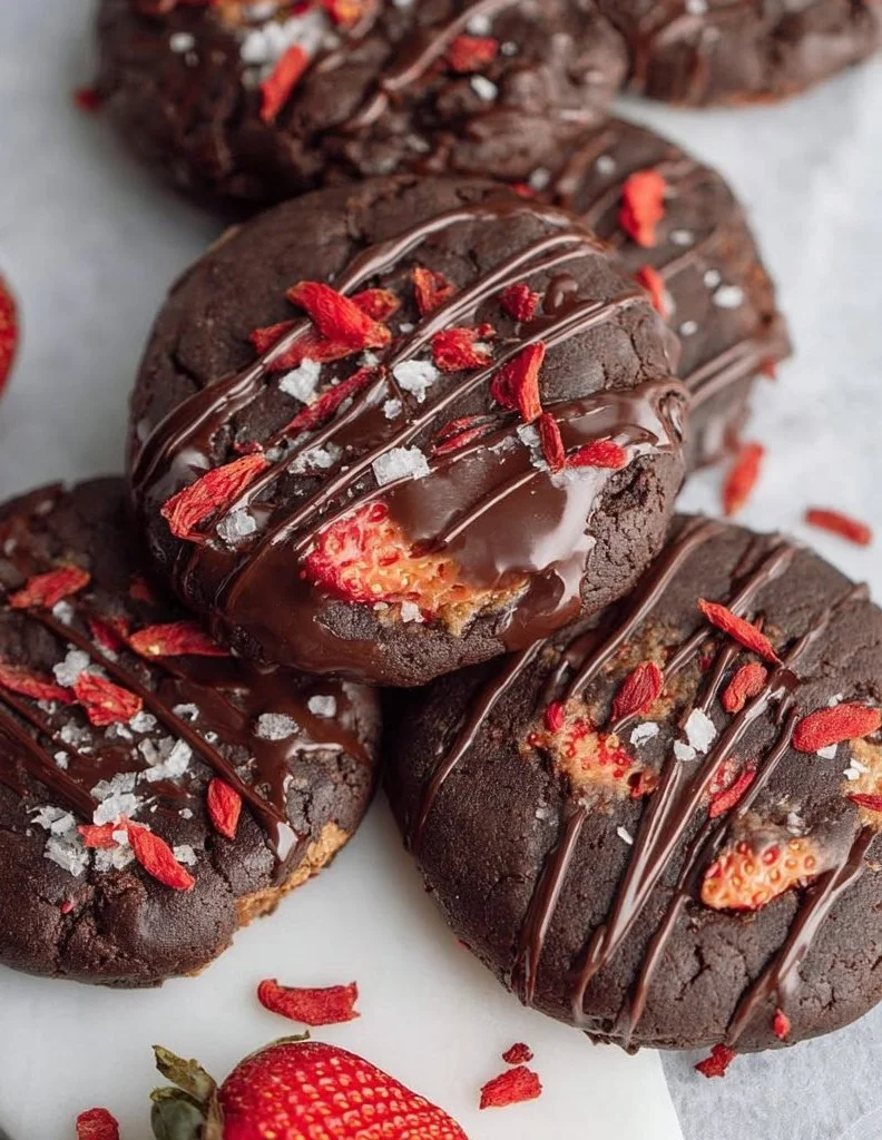 Chocolate Strawberry Cookies