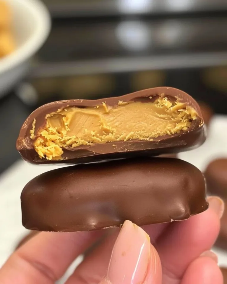 Homemade Copycat Reese's Peanut Butter Eggs with chocolate coating