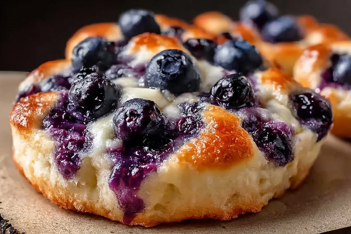Cottage Cheese Blueberry Cloud Bread