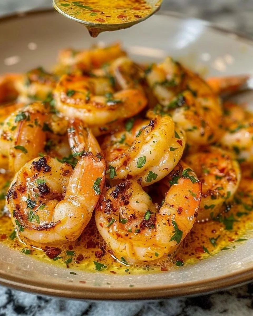 Cowboy Butter Shrimp Cowboy Butter Shrimp Delicious Cowboy Butter Shrimp served with spices and herbs