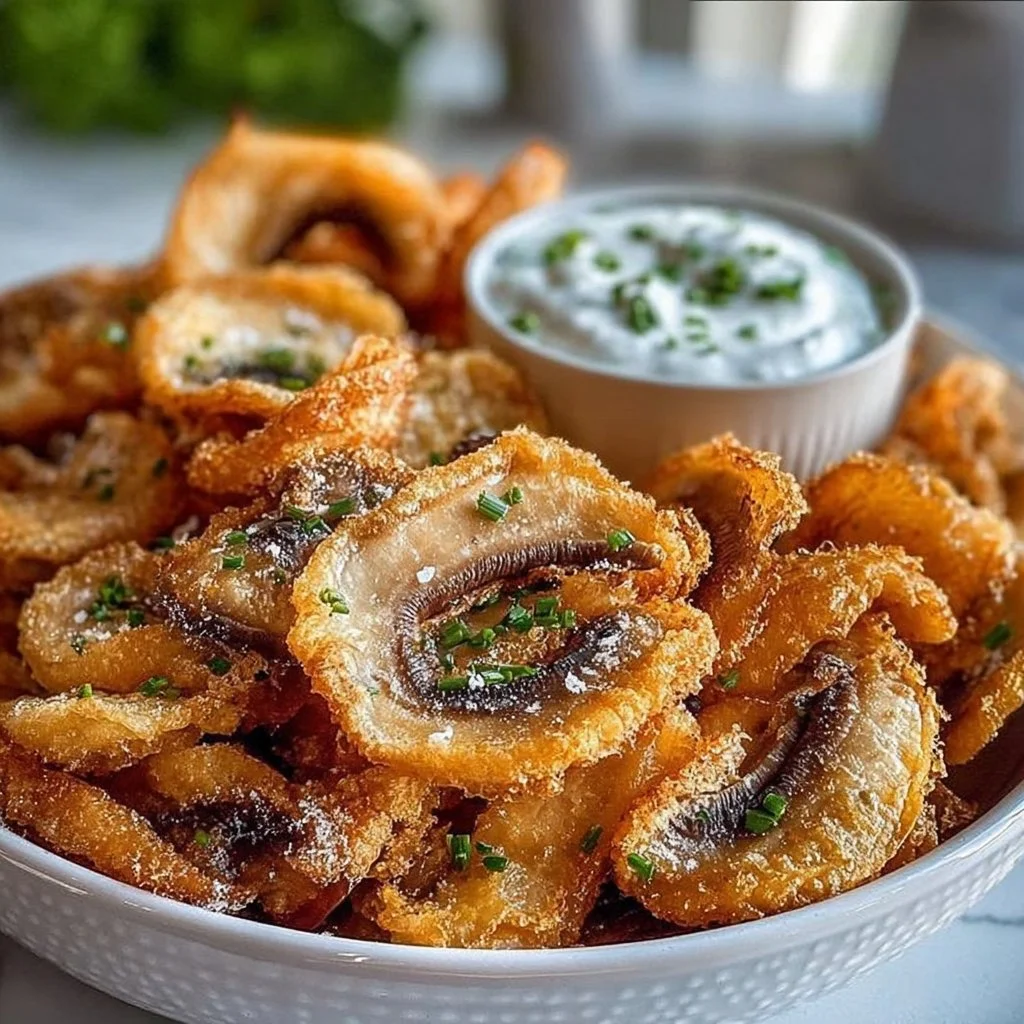 Fried Sliced Mushrooms