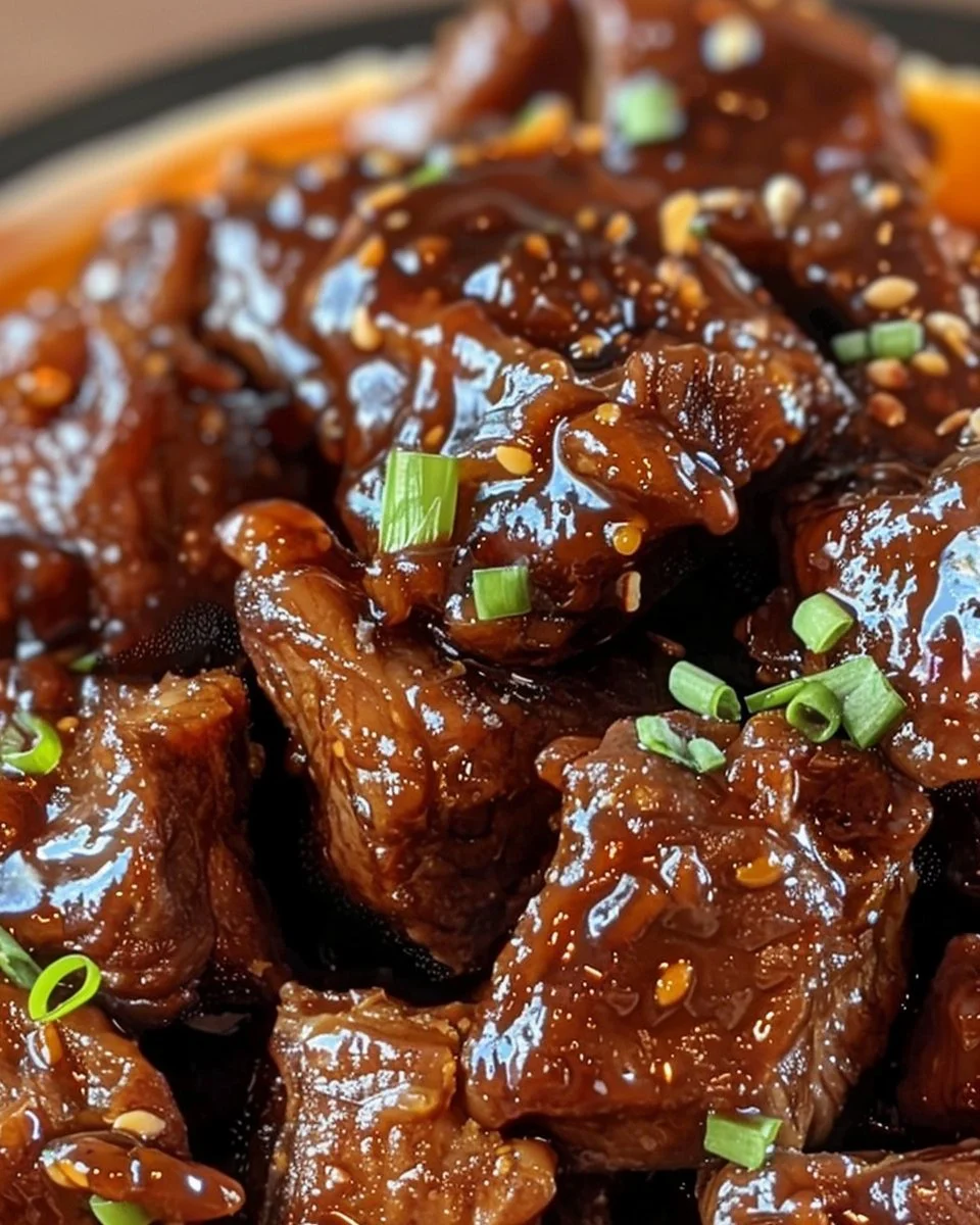 Glazed Sticky Beef Bites