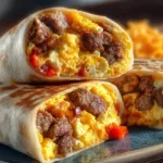 High-protein breakfast burritos filled with eggs, beans, and veggies for a healthy meal.