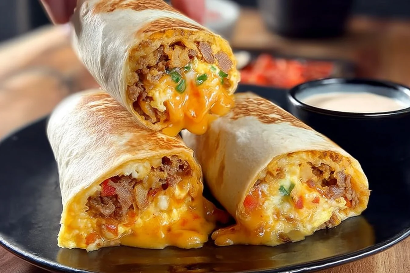 High Protein Loaded Breakfast Burritos