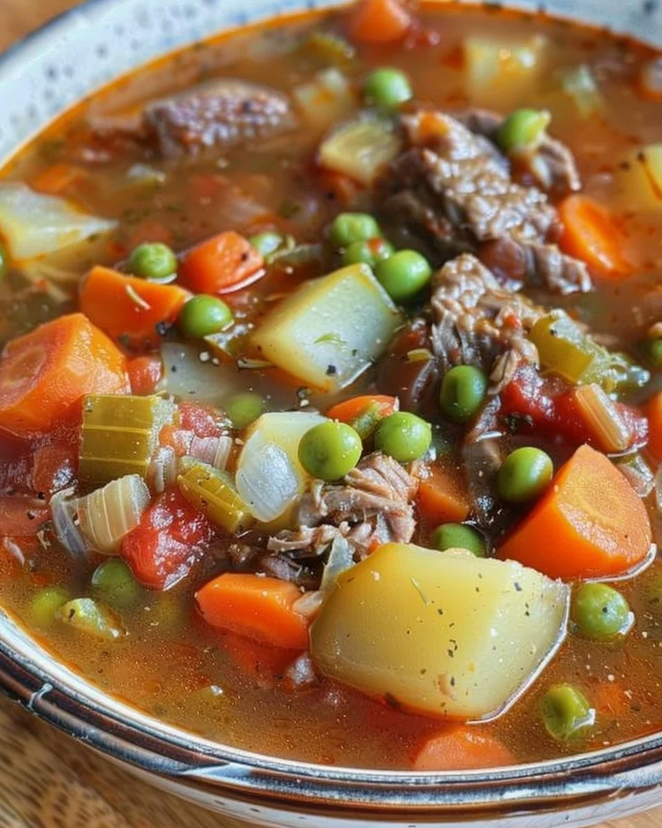 My Mom's Old-Fashioned Vegetable Beef Soup