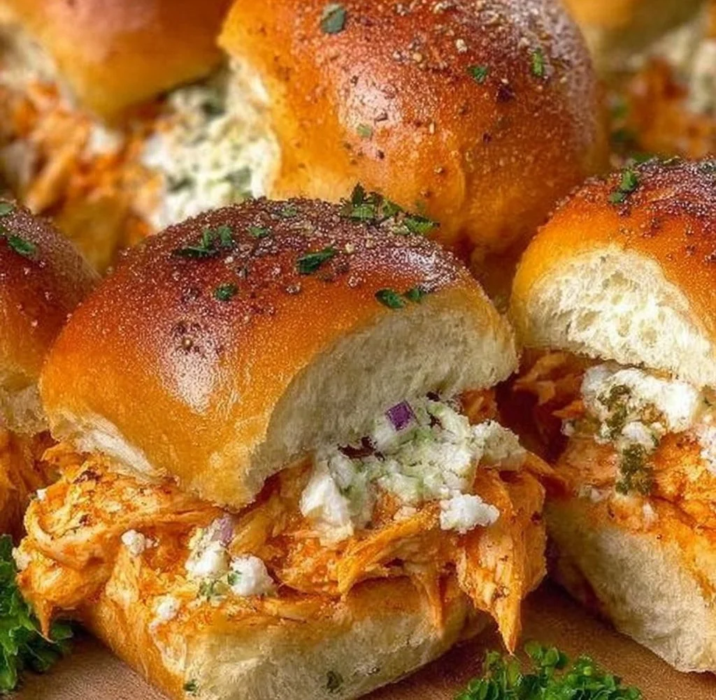 Spicy Buffalo Chicken Sliders