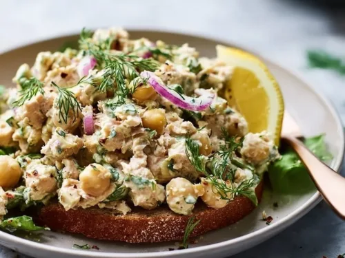 10 Minute Chickpea Tuna Salad