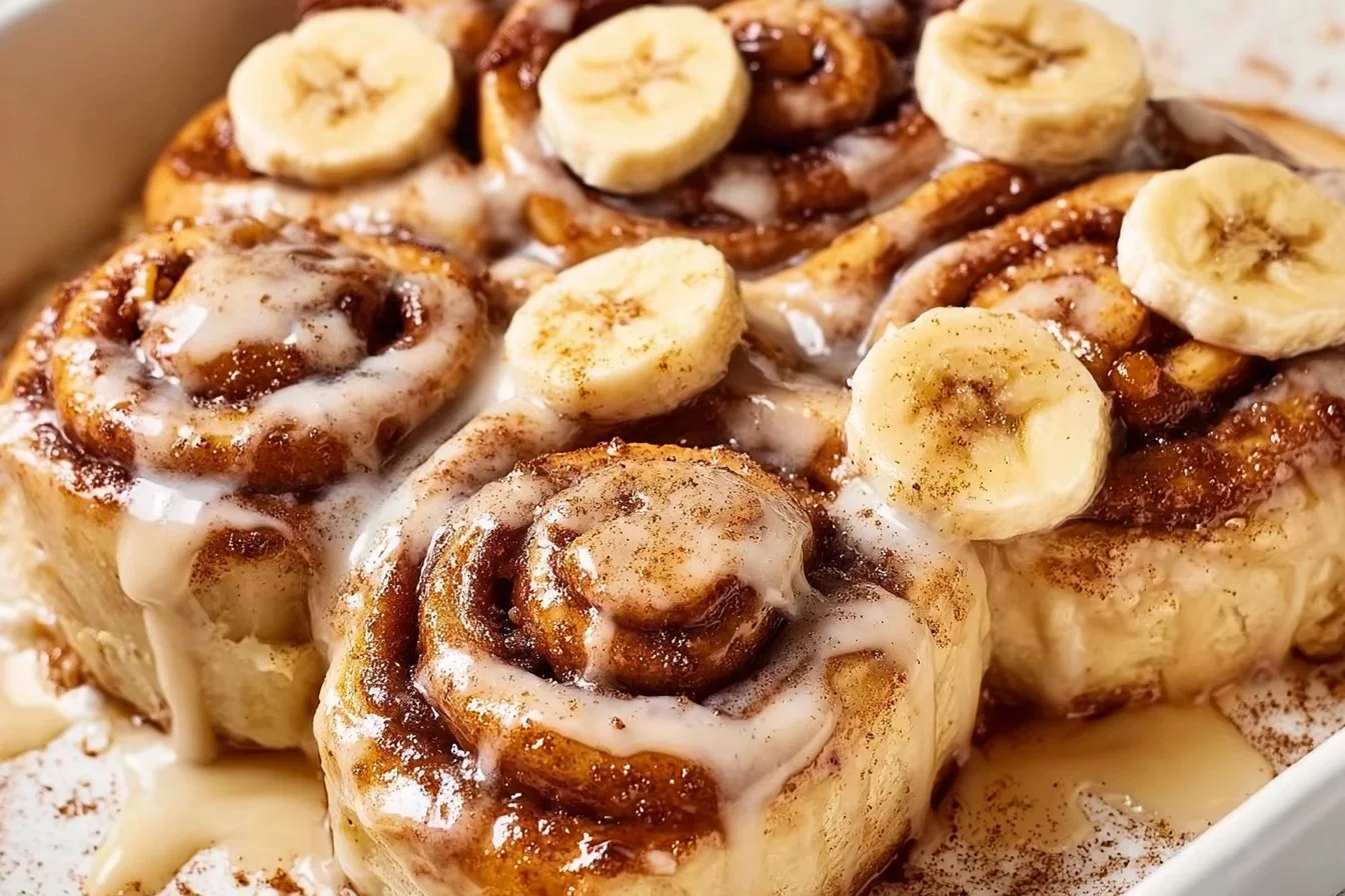 Banana Bread Cinnamon Rolls