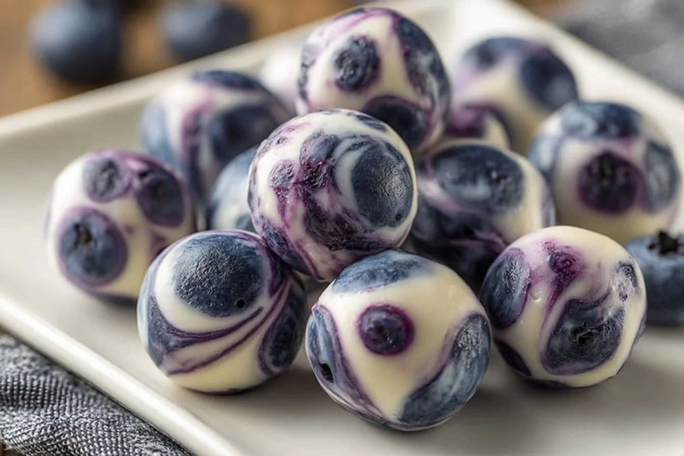 Blueberry Greek Yogurt Bites | Healthy Morning Bites Snack