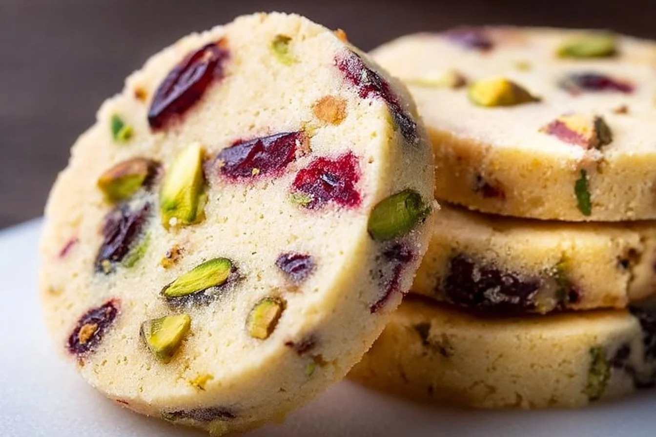 Cranberry Pistachio Shortbread