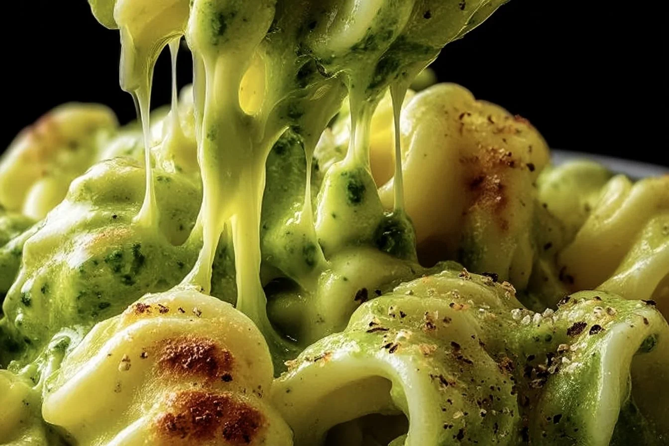 Creamy St. Patrick’s Green Mac & Cheese