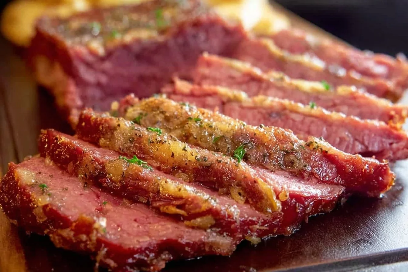 Crispy Slow Cooker Corned Beef