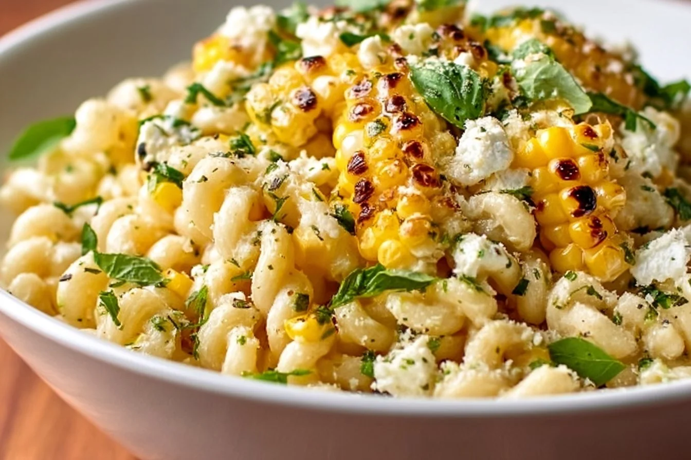 Juicy Street Corn Pasta Salad