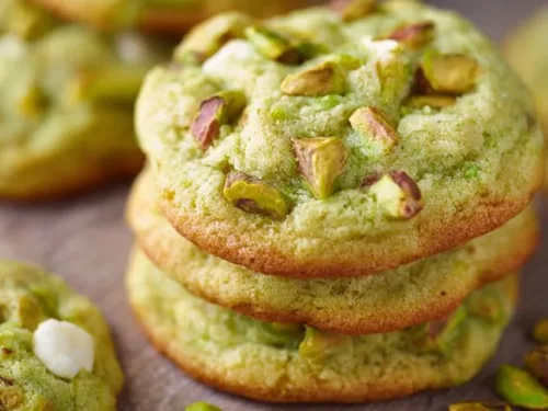Soft and Chewy Pistachio Pudding Cookies