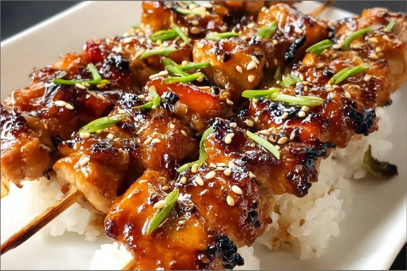 Teriyaki Chicken Skewers teriyaki chicken Teriyaki Chicken Skewers