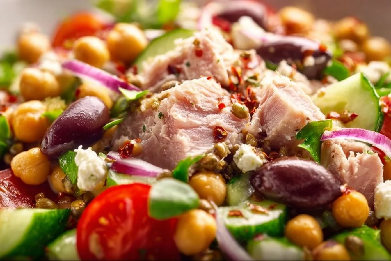 Tuna Chickpea Salad Bowl