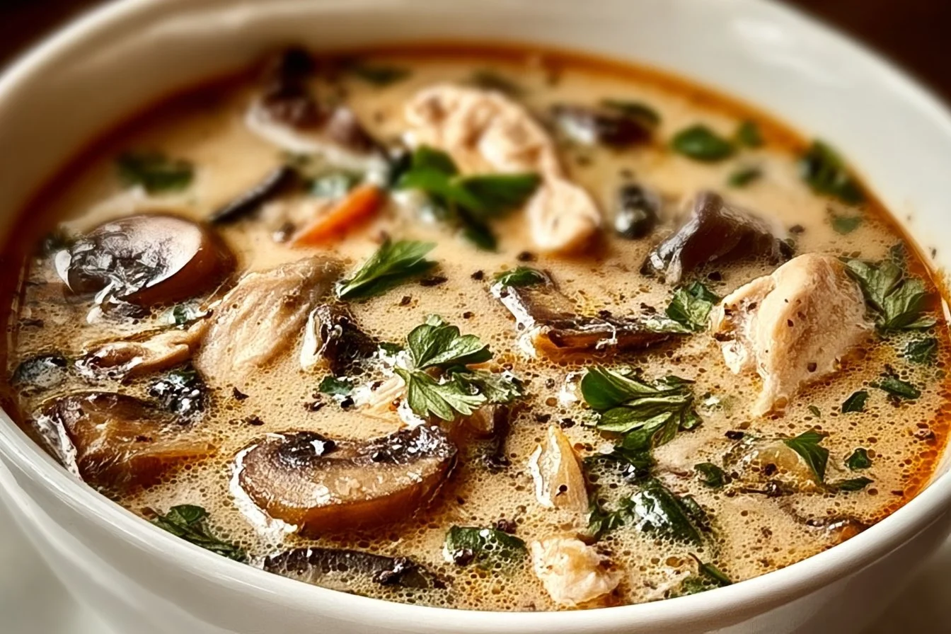 Warm Up with Clean Chicken Mushroom Soup for Cozy Nights chicken mushroom soup Warm Up with Clean Chicken Mushroom Soup for Cozy Nights