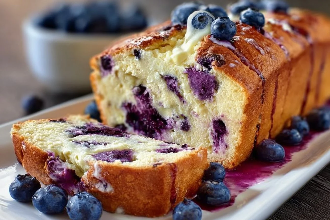 Blueberry Cream Cheese Bread