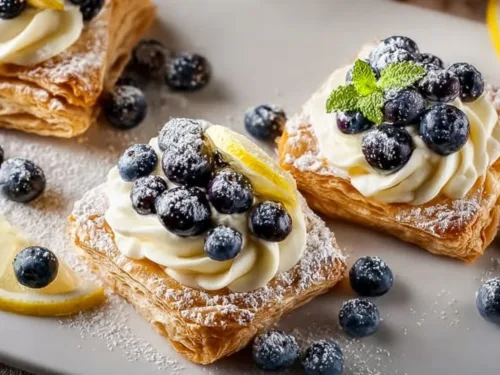 Blueberry Lemon Cream Pastries