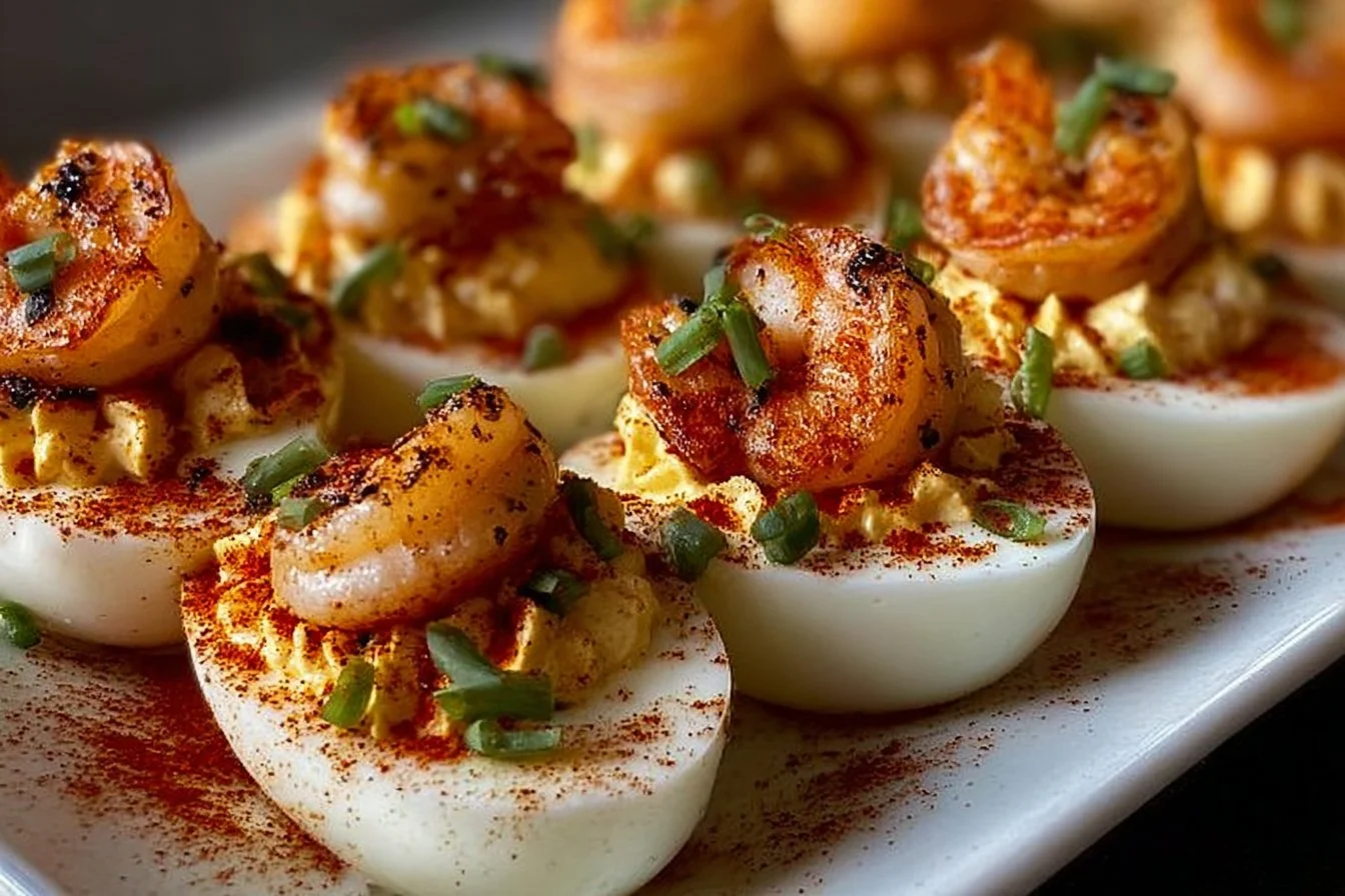 Cajun Shrimp Deviled Eggs Cajun Shrimp Cajun Shrimp Deviled Eggs