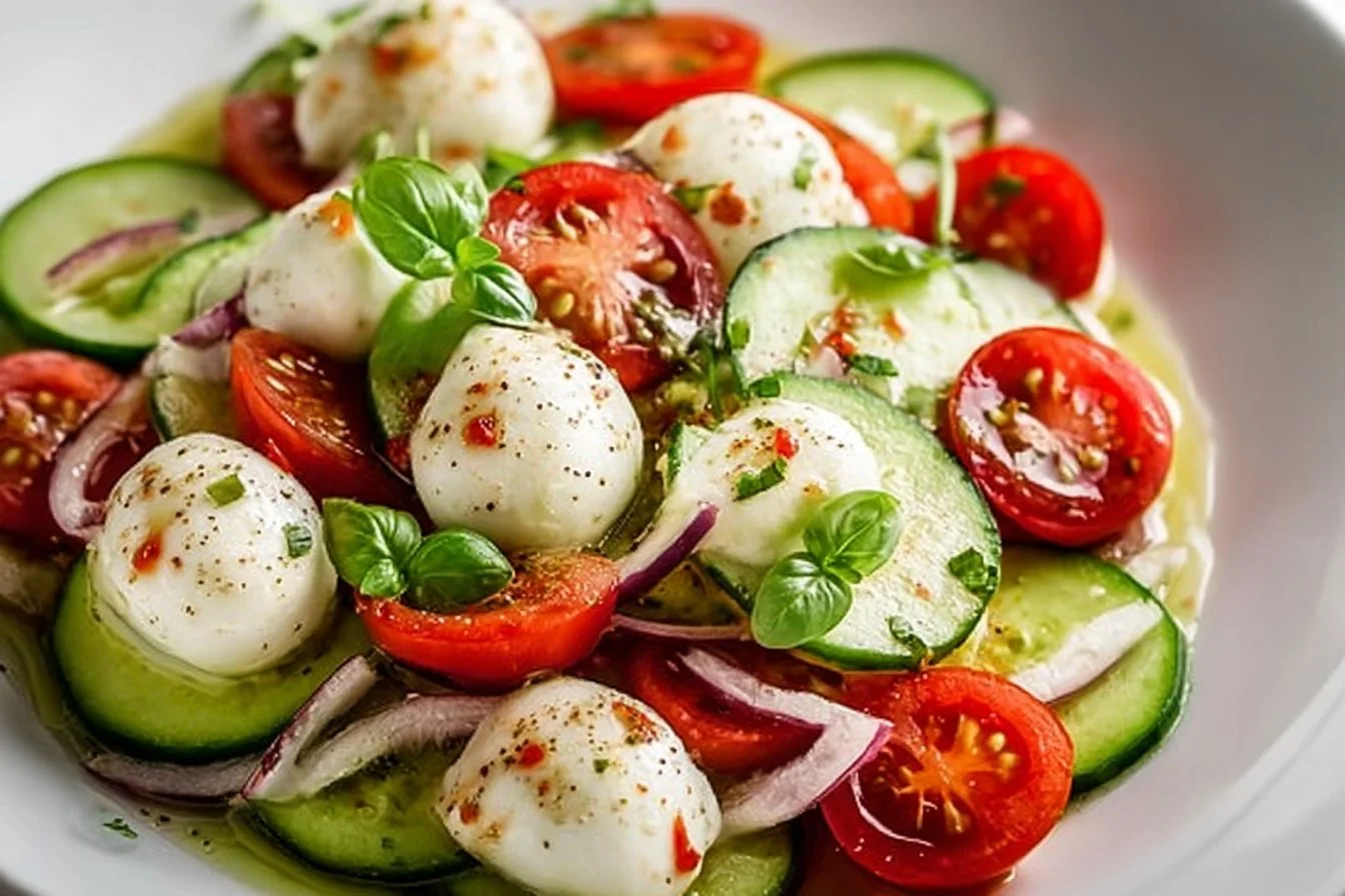 Cucumber Caprese Salad
