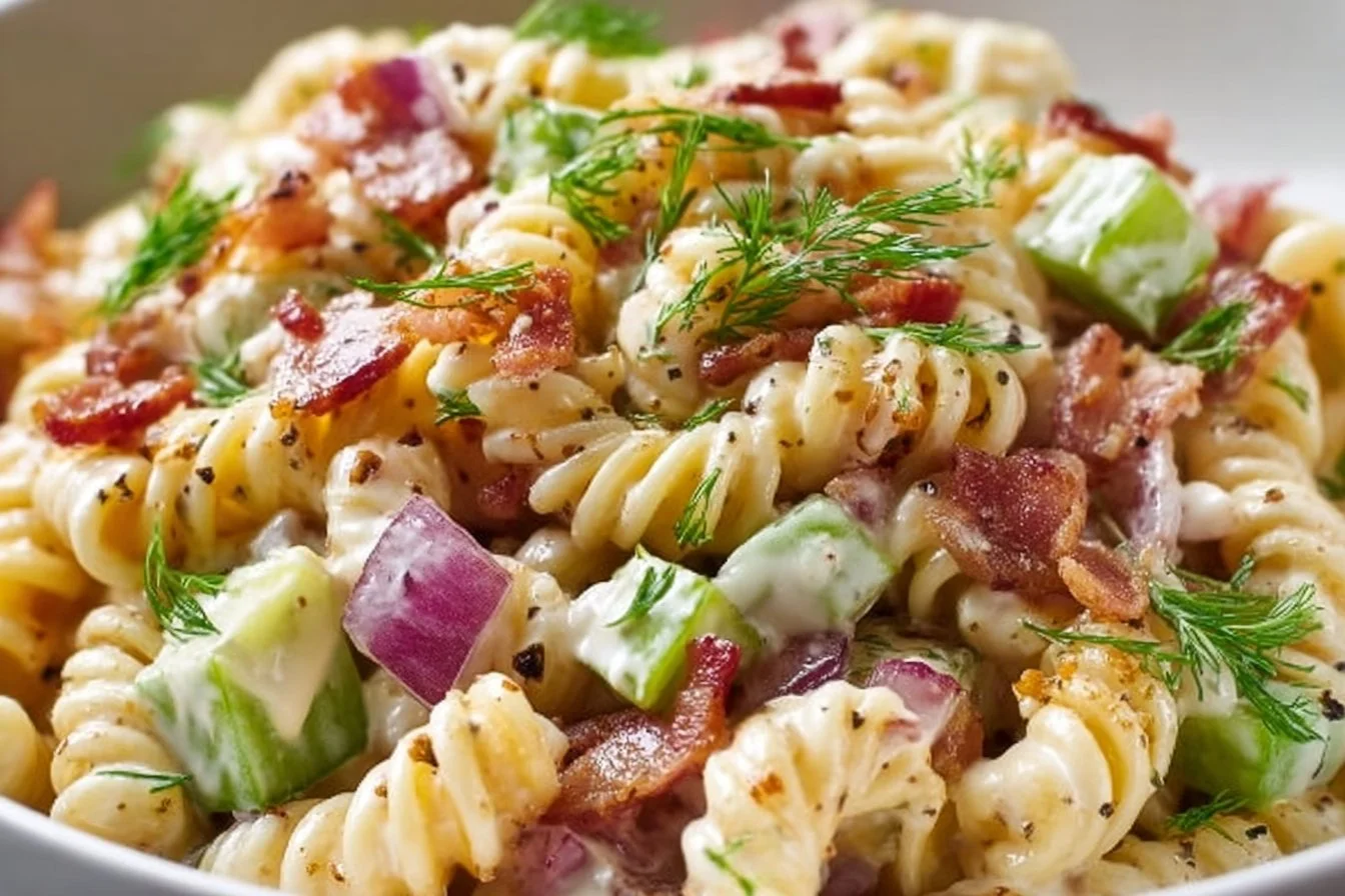 Dill Pickle Bacon Pasta Salad That Will Wow Your Taste Buds