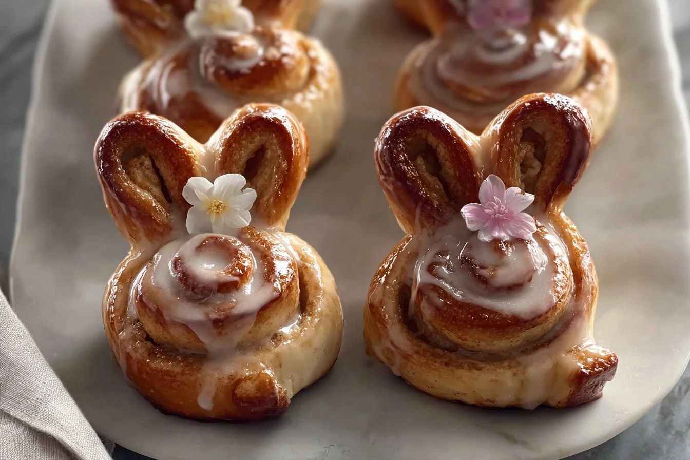 Easter Bunny Cinnamon Rolls