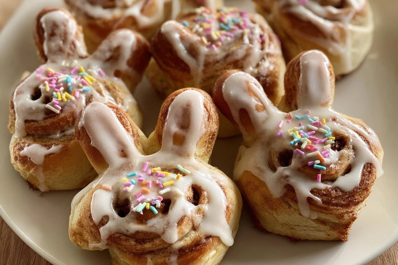 Easter Bunny Cinnamon Rolls