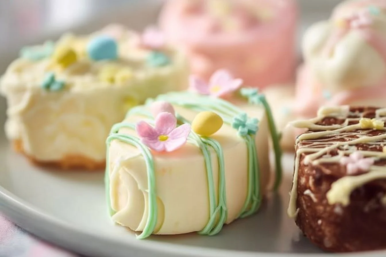Pack of Easter Egg Mini Snack Cakes with colorful frosting and festive designs