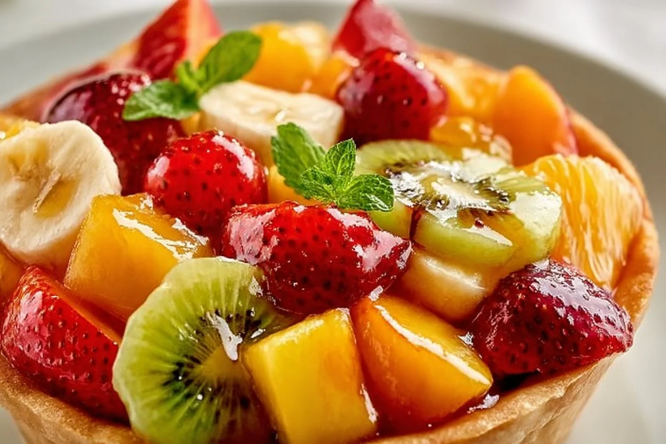 Easter Fruit Salad with Peach Pie Filling