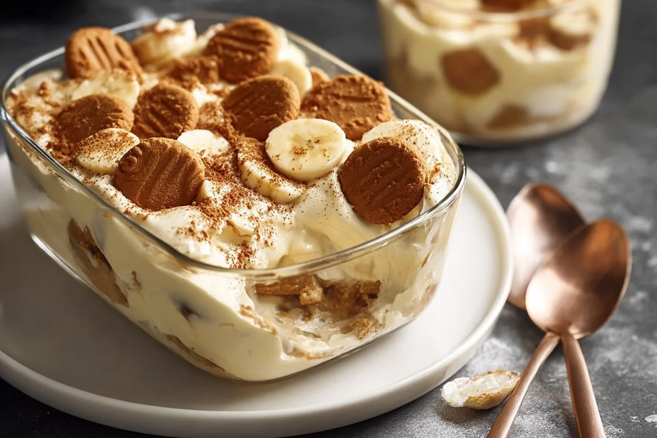 Creamy Biscoff Banana Pudding
