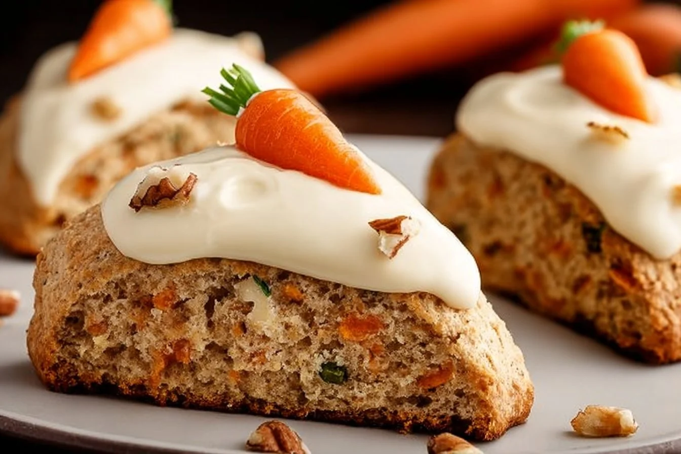 Fluffy Easter Carrot Cake Scones