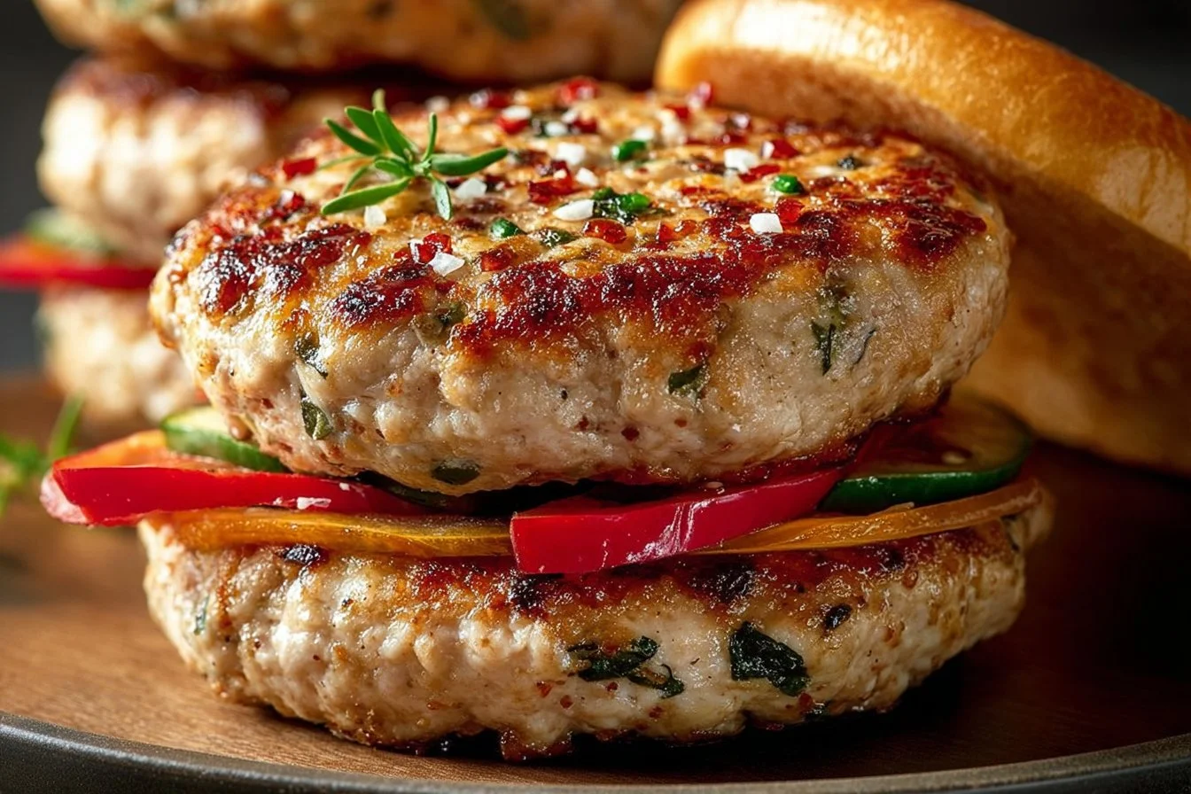 Greek Chicken Burgers