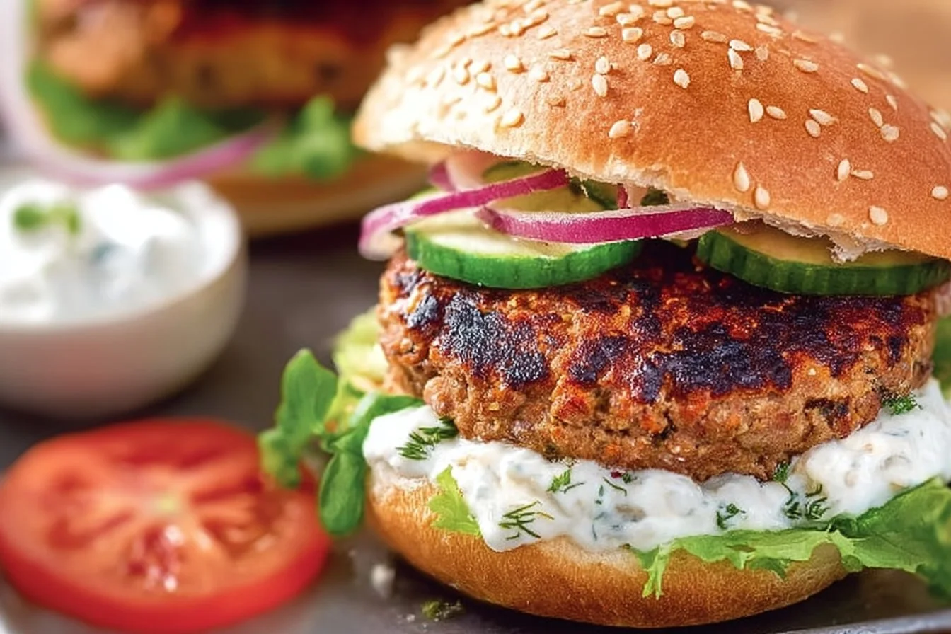 Greek Turkey Burgers