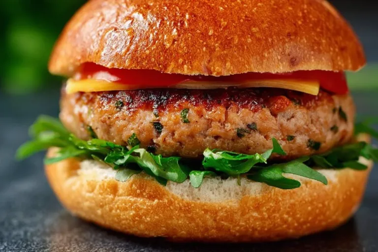 Ground Turkey Burger turkey rice bowls Ground turkey burger topped with fresh vegetables and served on a bun.