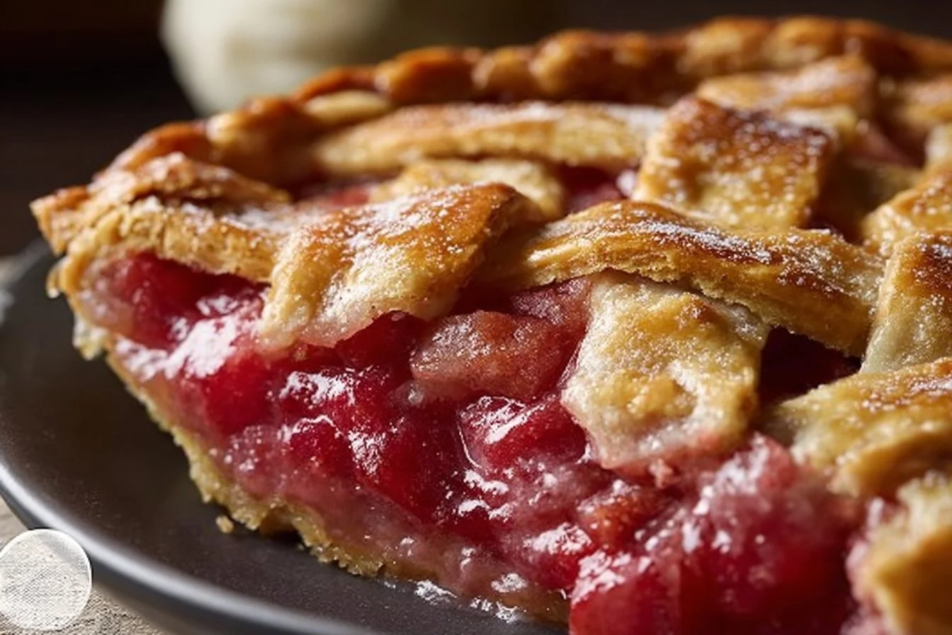 Homemade Rhubarb Pie