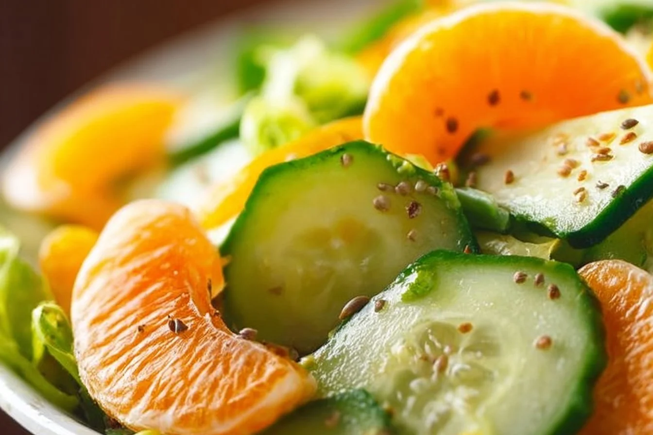 Irish Flag Clementine Cucumber Salad