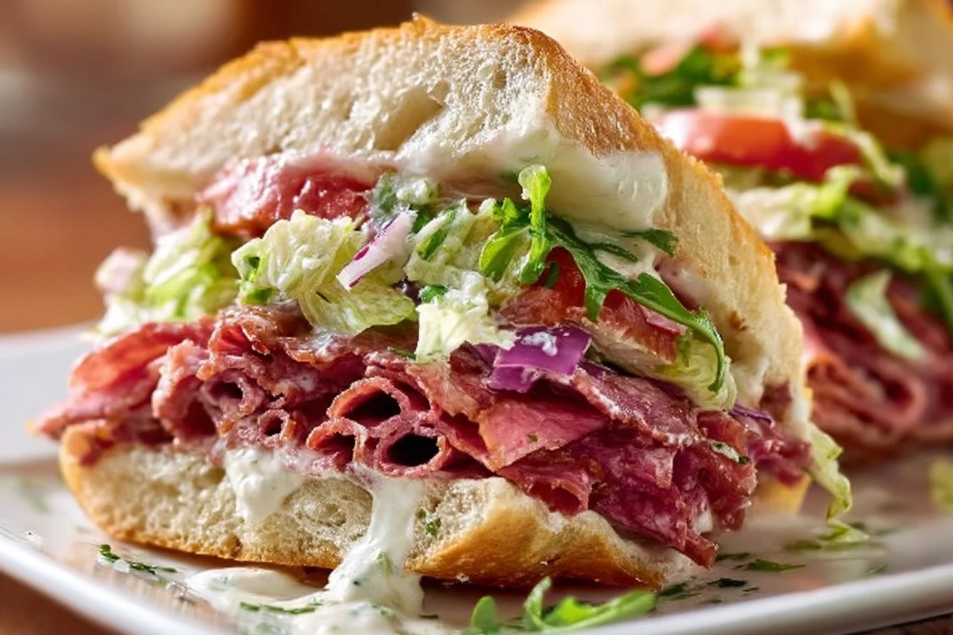 Italian Grinder Salad Sandwich