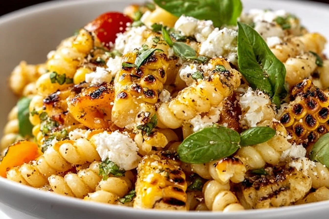 Juicy Street Corn Pasta Salad