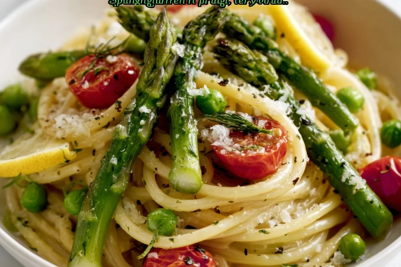 Lemon Herb Pasta with Spring Vegetables