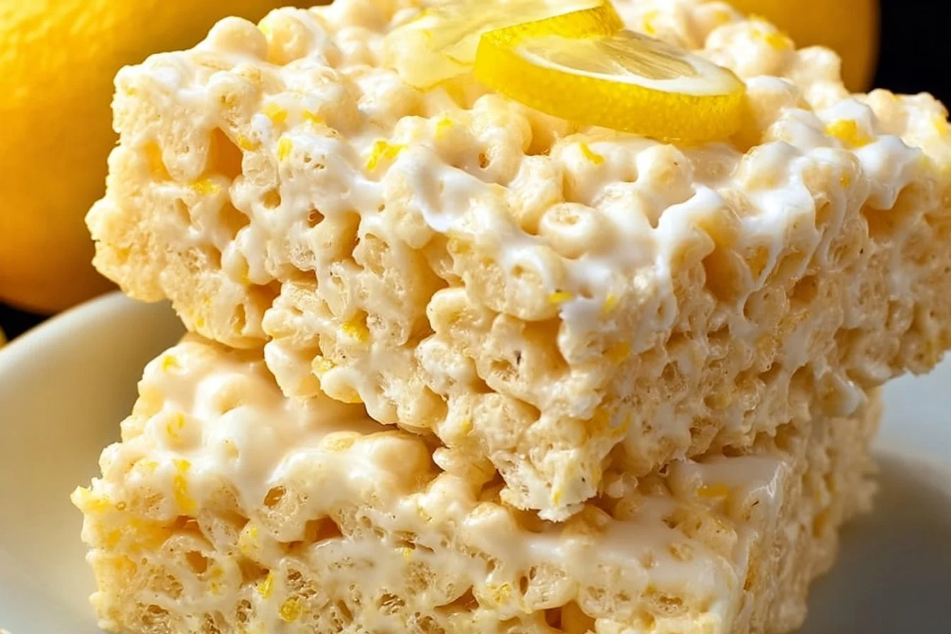 Lemon Rice Krispy Treats