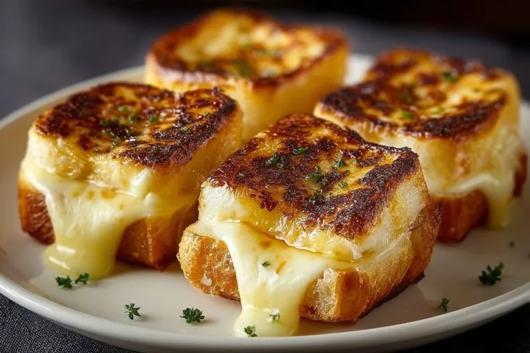 Mini grilled cheese Hawaiian rolls served on a platter