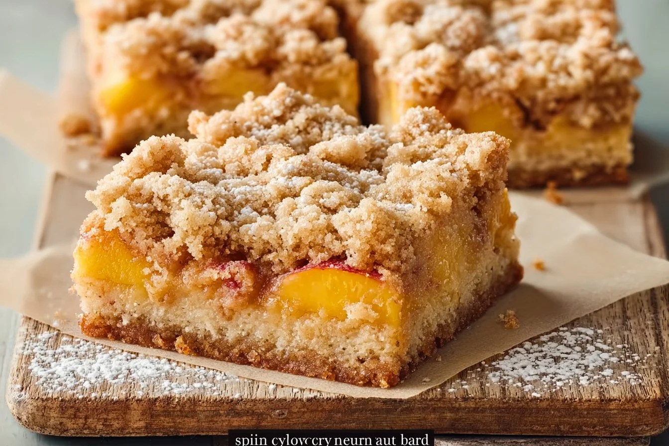 Peach Crumb Bars