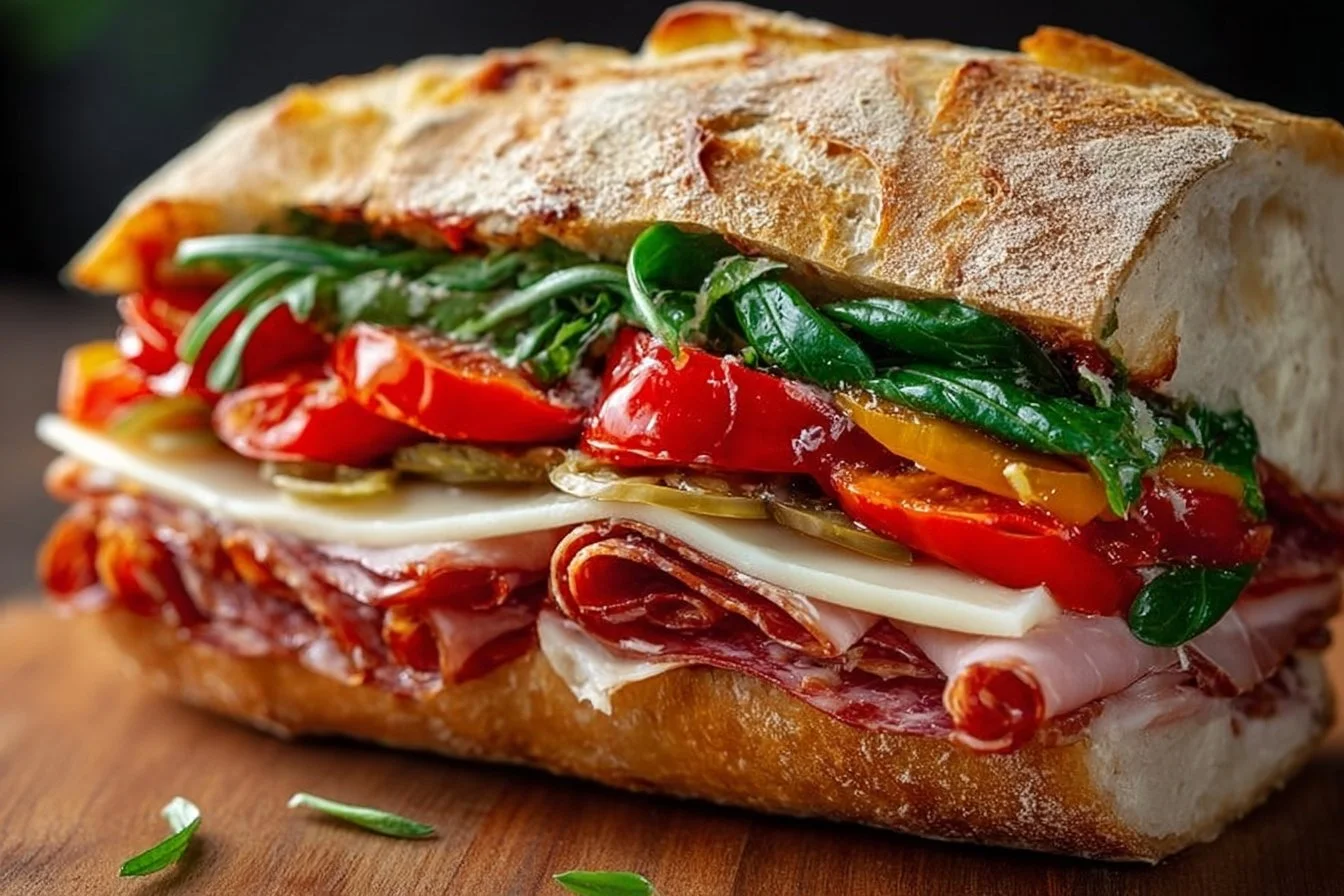 Pressed Italian Picnic Sandwich Loaf