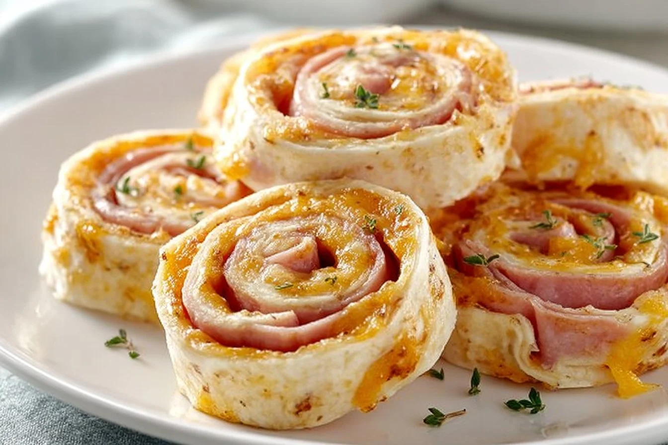 Ranch Ham & Cheese Tortilla Pinwheels
