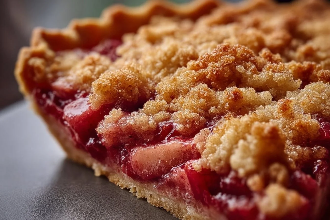 Rhubarb Crumble Pie