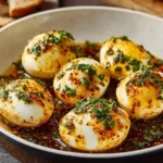 Easy TikTok egg boil recipe with vibrant flavors and simple ingredients.